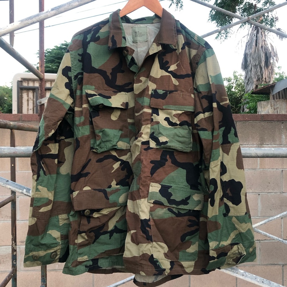 Large Long Men’s USMC Woodland Camouflage Blouse